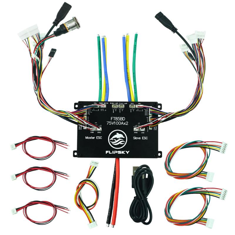 Flipsky Ft85bd Esc с алюминиев – обзор и цена 72V 45A Dual Controller